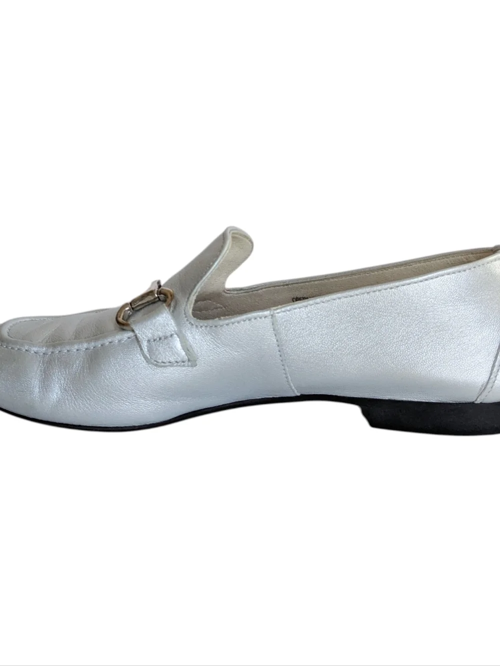 Paul Green Daphne Silver Loafers Size 8